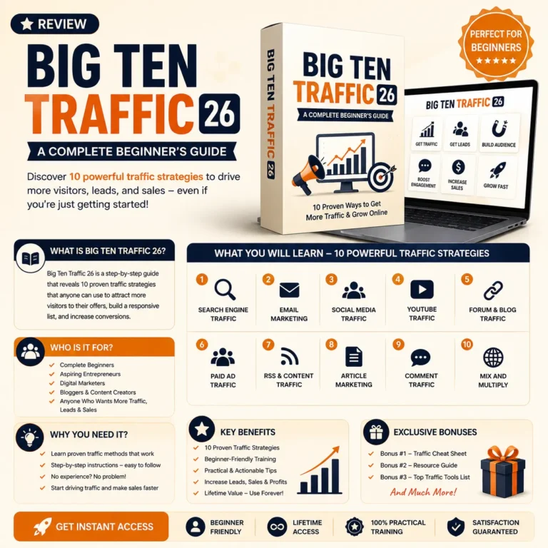 Big Ten Traffic 26 A Complete Beginner's Guide