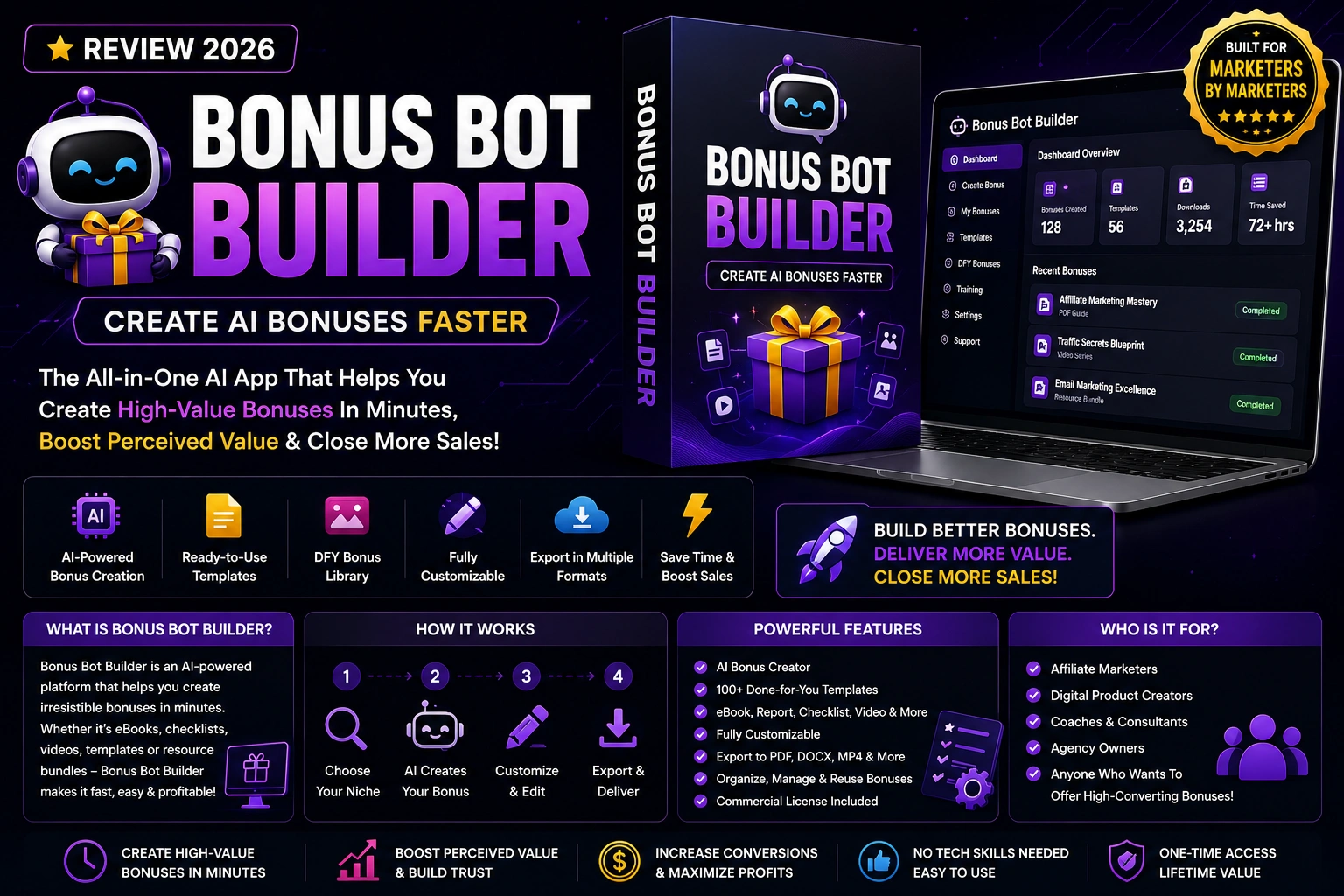 Bonus Bot Builder Review 2026 Create AI Bonuses Faster