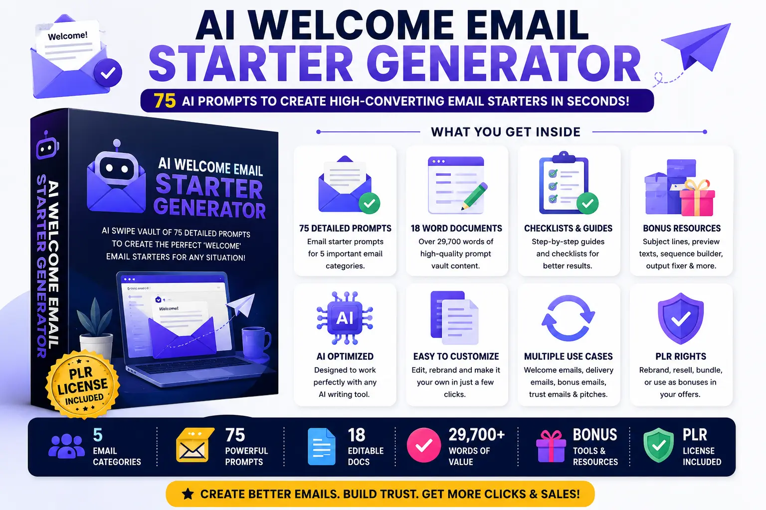 AI Welcome Email Starter Generator for creating welcome email templates and marketing emails
