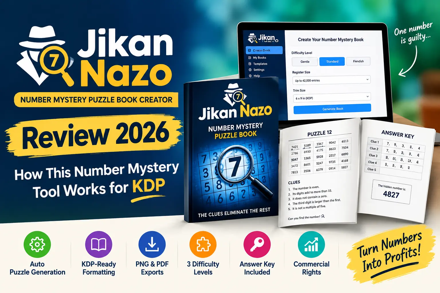 Jikan Nazo Review 2026 – Number Mystery Puzzle Book Creator