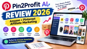 Pin2Profit AI Review 2026 for Pinterest affiliate marketing