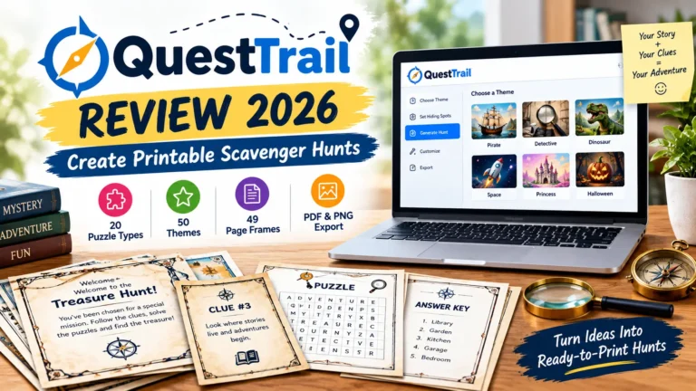 QuestTrail Review 2026 printable scavenger hunt creator