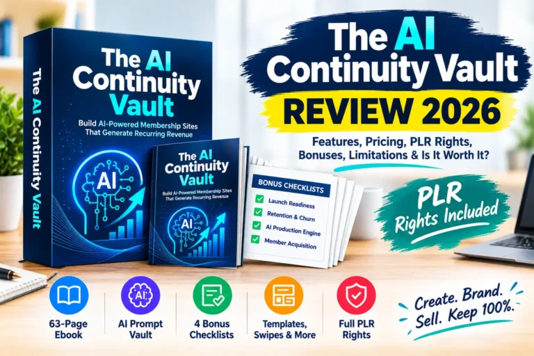 The AI Continuity Vault Review 2026 – AI membership PLR product